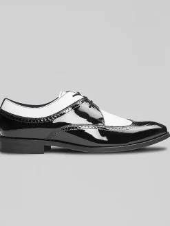 Oxfords|Dress & Formal Shoes-Stacy Adams Dayton II Wingtip Oxfords Black/White