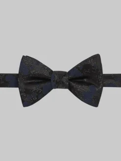 Formal Accessories|Bow Ties-Egara Deep Vines Boxed Pre-Tied Bow Tie Black