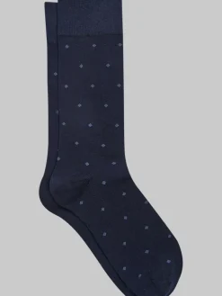 Socks-Egara Diamond Dot Socks, 1-pair Black