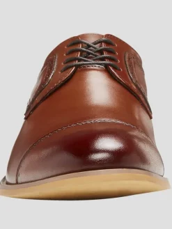Oxfords|Dress & Formal Shoes-Stacy Adams Dickinson Cap Toe Oxfords Tan