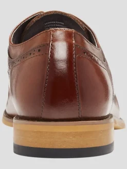 Oxfords|Dress & Formal Shoes-Stacy Adams Dickinson Cap Toe Oxfords Tan