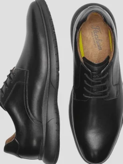 Oxfords|Sneakers-Florsheim Domo Leather Plain Toe Oxford Sneakers Black