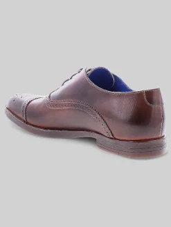 Oxfords|Dress & Formal Shoes-Bedstu Donatello II Cap Toe Oxfords Teak Rustic