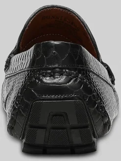Loafers & Slip-ons-Donald Pliner Donnie Moc Toe Bit Drivers Black