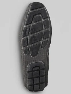 Loafers & Slip-ons-Donald Pliner Dorion Moc Toe Bit Loafers Gray