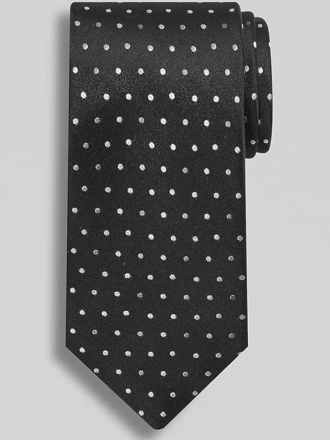 Ties-Joseph Abboud Dot Tie Black
