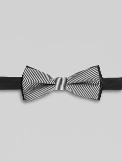 Formal Accessories|Bow Ties-Calvin Klein Double Faille Bow Tie Black