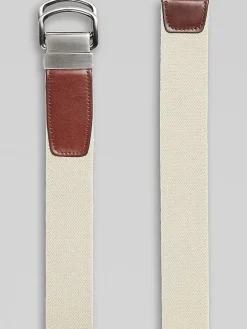 Belts-Joseph Abboud D-Ring Stretch Web Belt Black