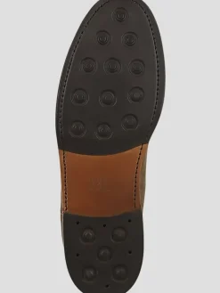 Boots-Frye Dylan Suede Plain Toe Chelsea Boots Taupe