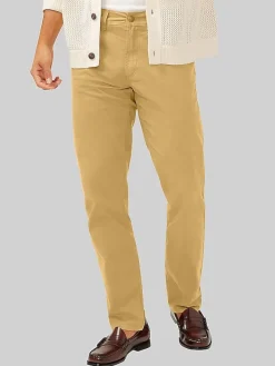 Casual Pants & Chinos|Casual Pants & Chinos-Silver Jeans Eddie Classic Athletic Fit Tapered Leg Essential Twill Pants Tan