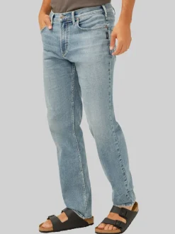 Jeans|Jeans-Silver Jeans Eddie Classic Athletic Fit Tapered Leg Luxe Heritage Jeans Medium Wash