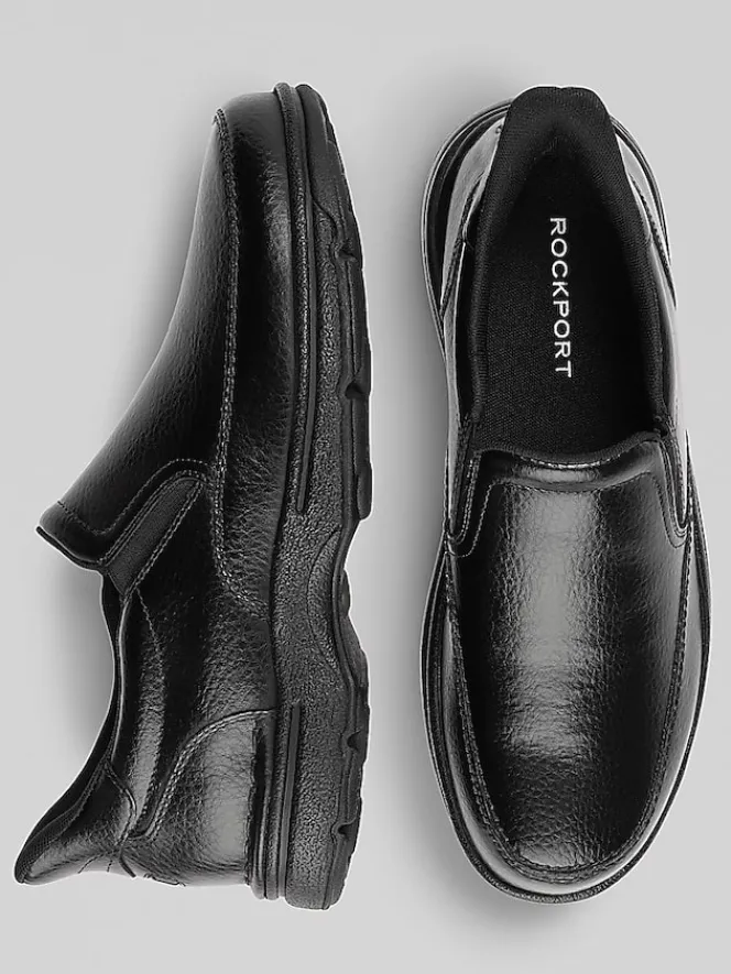 Loafers & Slip-ons|Casual Shoes-Rockport Ellworth Casual Slip On Shoes Black