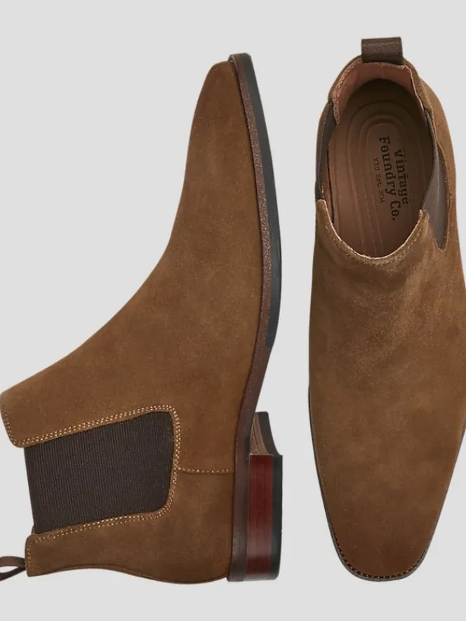 Boots-Vintage Foundry Evans Chelsea Boots Black