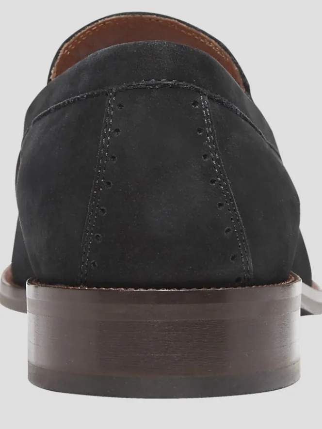 Dress & Formal Shoes|Loafers & Slip-ons-Johnston &Amp; Murphy Everett Suede Horsebit Loafers Black