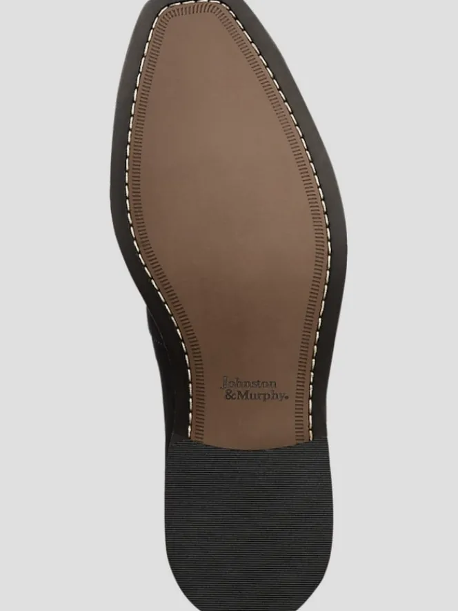 Dress & Formal Shoes|Loafers & Slip-ons-Johnston &Amp; Murphy Everett Suede Horsebit Loafers Black