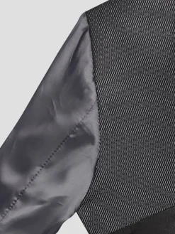 Suit Separates|Big & Tall Suits-Awearness Kenneth Cole Executive Fit Suit Jacket Black/White Sharkskin