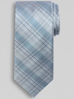 Ties-Awearness Kenneth Cole Fineline Plaid Tie Burgundy