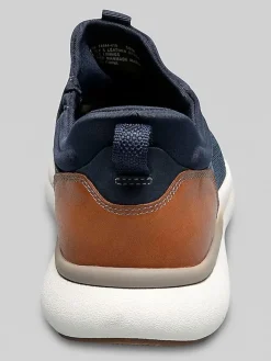 Sneakers|Casual Shoes-Florsheim Fleet Knit Elastic Lace Sneakers Gray