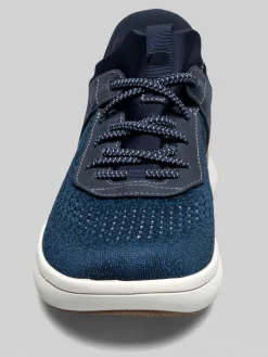 Sneakers|Casual Shoes-Florsheim Fleet Knit Elastic Lace Sneakers Gray