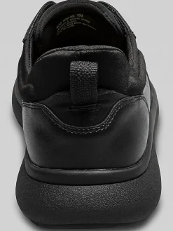 Sneakers|Casual Shoes-Florsheim Fleet Perforated Toe Elastic Lace Sneaker Black