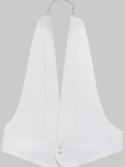 Formal Accessories|Vests-Pronto Uomo Formal Suit Vest White