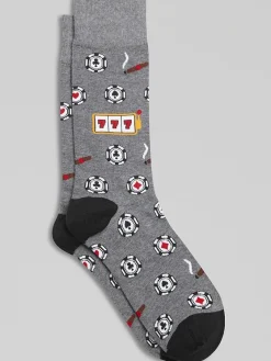 Socks-Egara Gambling Socks Med Hthr Grey