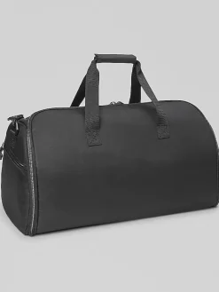 Travel & Luggage-Pronto Uomo Garment Duffel Bag Black