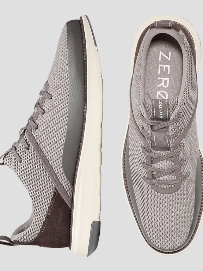 Oxfords|Sneakers-Cole Haan Grand Atlantic Lace-Up Sneakers Gray