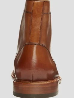 Boots-Warfield &Amp; Grand Grand Ballast Leather Cap Toe Lace-up Boots Tan