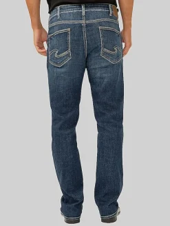 Casual Pants & Chinos|Casual Pants & Chinos-Silver Jeans Grayson Classic Fit Straight Leg Jeans Dark Wash
