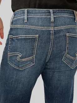 Casual Pants & Chinos|Casual Pants & Chinos-Silver Jeans Grayson Classic Fit Straight Leg Jeans Dark Wash