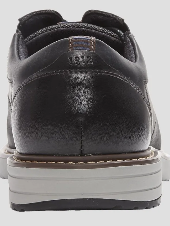 Casual Shoes|Casual Shoes-Nunn Bush Griff Leather Moc Toe Oxfords Black