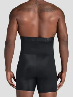 Underwear-Leo By Leonisa High Waist Stomach Shaper Boxer Brief, Single-Pack Black