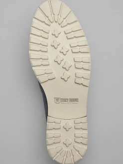 Casual Shoes|Casual Shoes-Stacy Adams Hopkins Suede Moc Toe Penny Loafers Brown/White