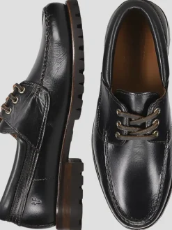 Loafers & Slip-ons-Frye Hudson Camp Moc Toe Loafers Black