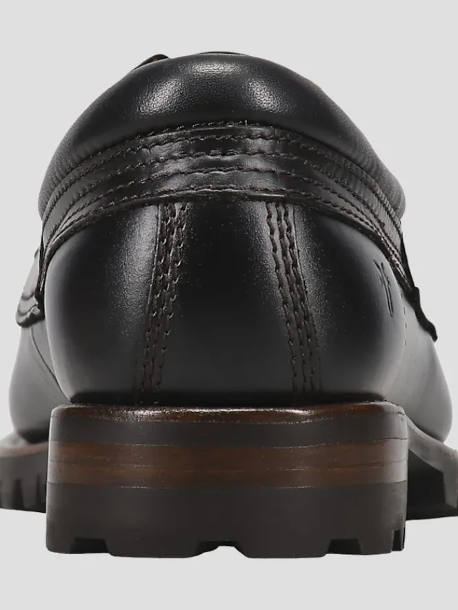Loafers & Slip-ons-Frye Hudson Camp Moc Toe Loafers Black