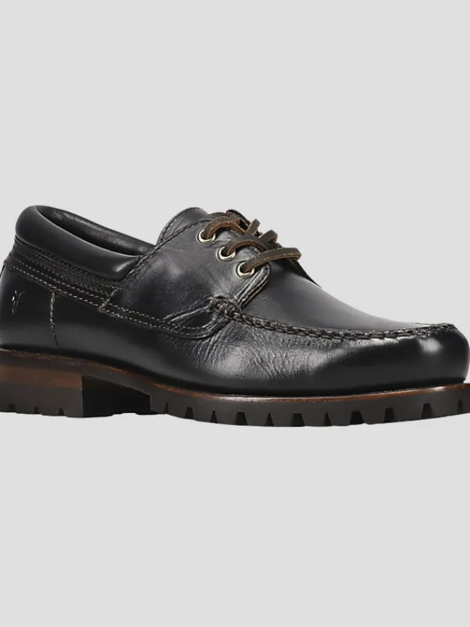 Loafers & Slip-ons-Frye Hudson Camp Moc Toe Loafers Black