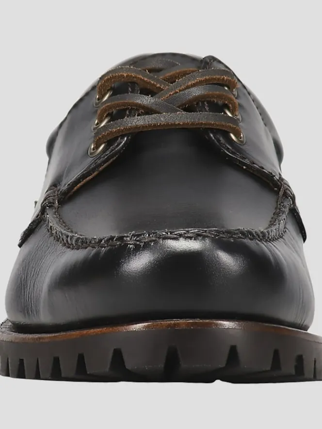 Loafers & Slip-ons-Frye Hudson Camp Moc Toe Loafers Black