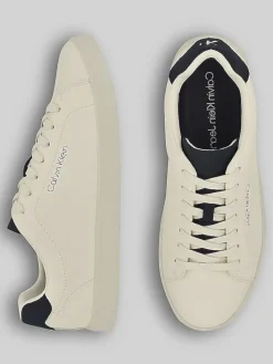 Sneakers|Casual Shoes-Calvin Klein Ilano Casual Lace Up Sneakers Ivory