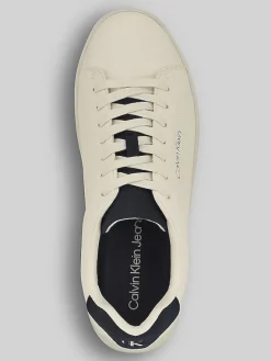 Sneakers|Casual Shoes-Calvin Klein Ilano Casual Lace Up Sneakers Ivory