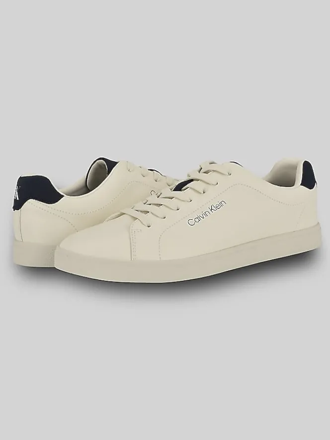 Sneakers|Casual Shoes-Calvin Klein Ilano Casual Lace Up Sneakers Ivory