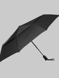 Travel & Luggage-Shedrain 43-Inch Compact Collapsible Auto-Open Umbrella Black