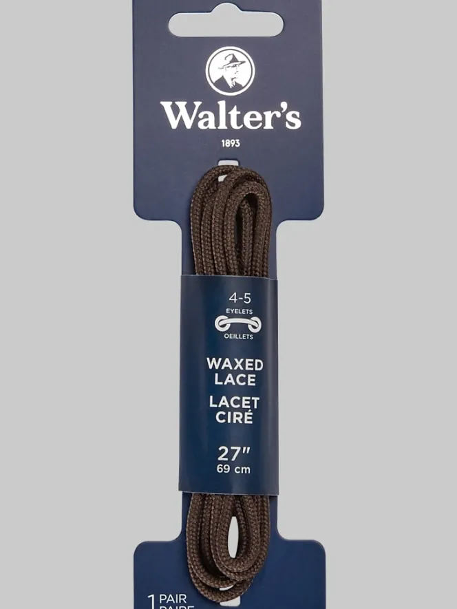 Shoe & Clothing Care-Walters 27-Inch Waxed Shoelaces, Brown