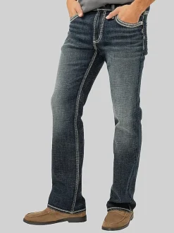 Jeans|Jeans-Silver Jeans Jace Slim Fit Bootcut Jeans Dark Wash