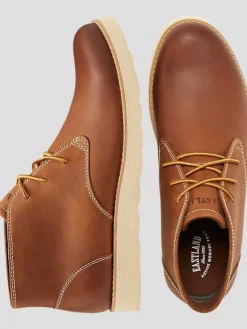 Boots-Eastland Jack Lace-Up Wedge Chukka Boots Cognac