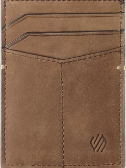 Wallets-Johnston &Amp; Murphy Jackson Leather Front Pocket Wallet Brown