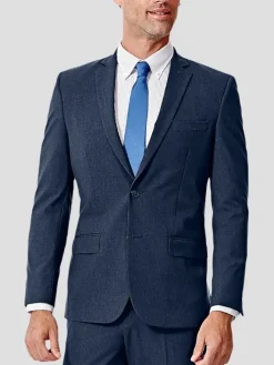 Suit Separates|3-piece Suits-Haggar J.M. ™ 4 Way Stretch Slim Fit Flat Front Suit Jacket Black Solid