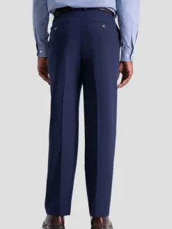 Casual Pants & Chinos|Casual Pants & Chinos-Haggar J.M. &trade; Performance 4-Way Stretch Classic Fit Flat Front Dress Pant Black Solid