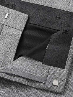 Dress Pants-Haggar J.M. ™ Slim Fit Flat Front Stretch Texture Dress Pant Light Gray Solid