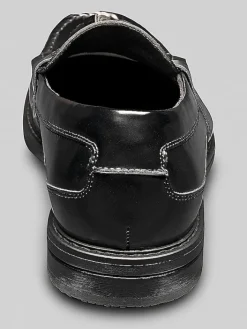 Loafers & Slip-ons-Nunn Bush Keaton Moc Toe Tassel Slip-On Shoes Black